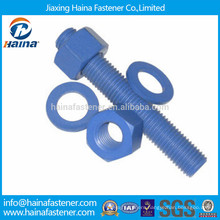 PTFE carbon steel teflon stud bolt with nut